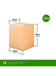 Generic Carton box For Moving Shipping And Packing 45x45x75 cm