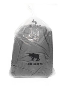 Luxe Decora Faux Leather Multi-Purpose Bean Bag With Polystyrene Filling Grey
