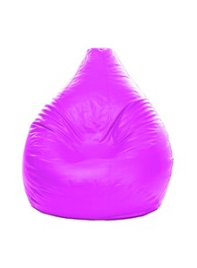 Luxe Decora Kids Faux Leather Multi-Purpose Bean Bag With Polystyrene Filling Lavender