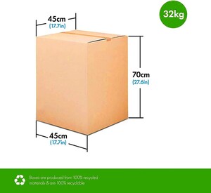 32 Kg Carton Box For Moving Shipping And Packing 45 x 45 x 70  cm