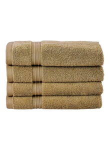 Luxe Decora 4-Piece Hotel And Spa Quality Bath Towel Beige 27 x 54inch