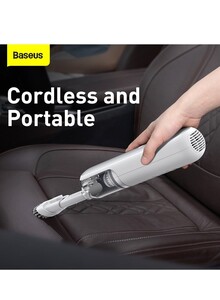 Baseus A1 Mini Vacuum Cleaner, Small Handheld Vacuum Cordless Portable USB Rechargeable Hand Car Vacuum Cleaner for Car, Home, Kitchen- White