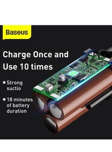 Baseus Car Vacuum Cleaner, 70W 5000Pa Handheld Vacuum Cordless Small Mini Portable Rechargeable, Vacuum Cleaner for Car, Home, Pet Hair - A2 Black