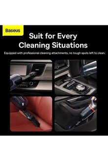 Baseus A7 Mini Car Vacuum Cleaner 90W 6000Pa with 5m Power Plug Grey