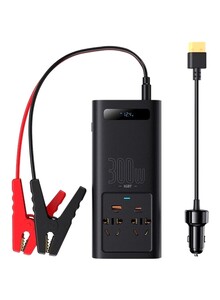 Baseus 300W Car Inverter DC 12V to AC 220V With Car Charger Black