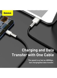 Baseus USB C Cable 1M, Braided 100W Power Delivery PD Fast Charge Cable USB C to USB C Compatible for iPad mini-6,MacBook Pro 2021 14\