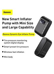 Baseus Portable Wireless Air Compressor Pump Mini Car Tire Inflator with Digital LED Emergency Light USB Rechargeable Auto for Motorcycle Bike Truck Ball Swimming Ring Pressure Prediction