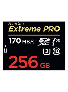 SanDisk Extreme PRO UHS-I SDXC Memory Card 170MB/s -SDSDXXY-256G-GN4IN 256 GB