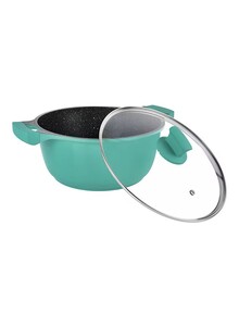 Winsor 9Pc Cast Aluminum Non-Stick Cookware-Turquoise
