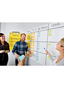 3M Post It Dry Erase Board Surface 3x2feet White