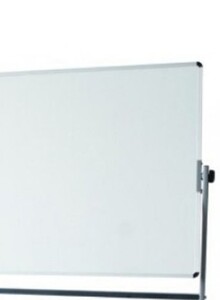 deli Double Sided Magnetic Whiteboard With Stand White