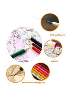 Generic 72-Piece Professional Oil Color Wooden Pencils Multicolour