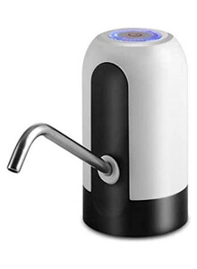 Generic Rechargeable Electrical Automatic Water Pump Top Dispenser For Barrelled Water Travel White-Black 18L