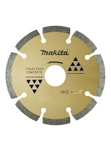 Makita Concrete Cutting Segmented Diamond Disc Wheel A-84109 Gold/Silver 115millimeter
