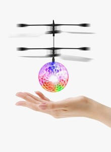 Generic 3D Light Flying Ball Helicopter Toy 17 x 17cm