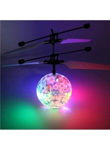 Generic 3D Light Flying Ball Helicopter Toy 17 x 17cm