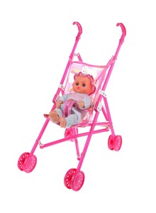 Generic Foldable Buggy Dolls Stroller Pushchair Pram