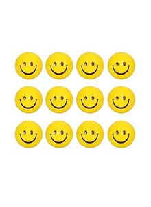 JIADA 12-Piece Smiley Stress Relief Squeeze Ball Set