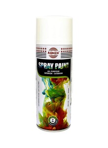 Asmaco Quick Drying Smooth Finish Premium Quality Durable High-Gloss All-Purpose Spray Paint White 400ml