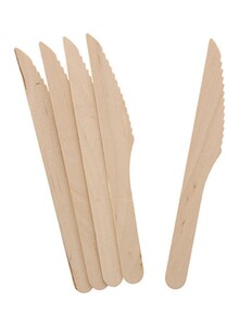 SNH 50-Piece Disposable Wooden Knife Beige 90g