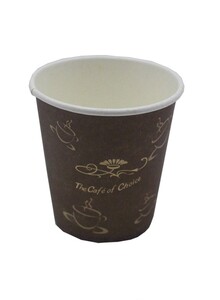 Generic 50-Piece Disposable Paper Cup Set Brown/White 5X6centimeter
