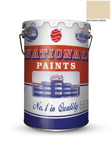 NATIONAL PAINTS Water Based Wall Paint Texas Cream 3.6L