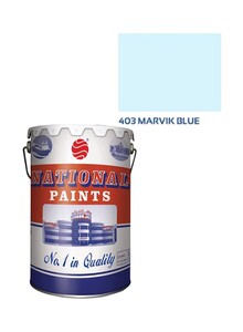 NATIONAL PAINTS Water Based Wall Paint Marvik Blue 18L