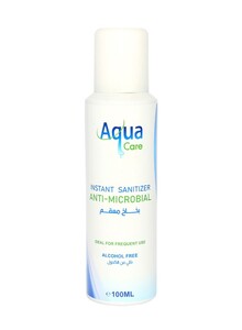 AQUA CARE HAND SANITIZER AEROSOL SPRAY 100 ML ALCOHOL FREE