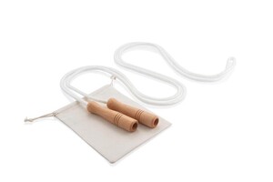 Generic XANTHI - Cotton Jumping Rope in a Cotton Pouch