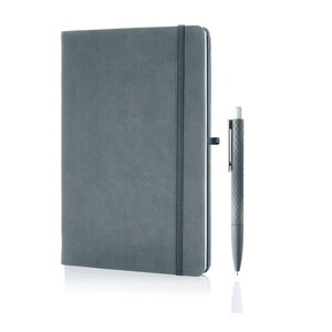 Giftology LIBELLET A5 Notebook With Pen Set (Slate Grey) - (pack of 5)