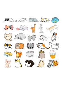 Inder 50-Piece Cute Cat Sticker Set