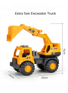 Inder Kids Sliding Construction Vehicle Engineering Toy Model Car Childrens Inertial Large Excavator Truck Play Vehicle Model Toy Crash & Fall Resistant Toy Truck For kids