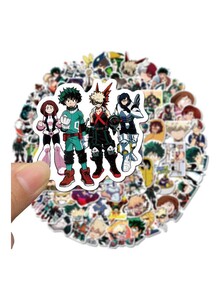 Inder 100 Pieces Of My Hero Academia Graffiti Stickers 12 x 12 x 1cm