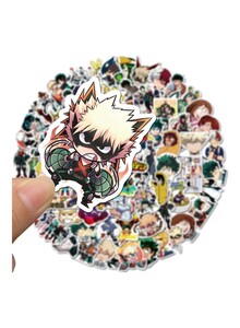 Inder 100 Pieces Of My Hero Academia Graffiti Stickers 12 x 12 x 1cm