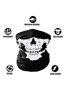 Inder 5-Piece Skull Printed Multifunctional Headwear for Cycling 0.15kg
