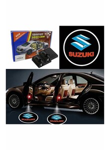 Inder 2-Piece LED Car Door Suzuki Logo Projector Shadow Light Set