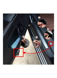 Inder 2-Piece LED Car Door Shield Agency Logo Projector Shadow Light Set