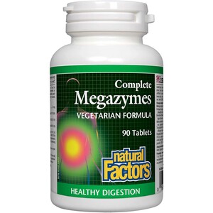 Natural Factors Complete Megazymes, 90 Tablets