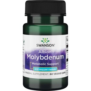 Swanson Albion Chelated Molybdenum, 400 mcg, 60 Veggie Capsules