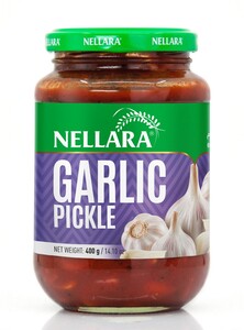 Nellara Garlic Pickle 400 g Glass Jar