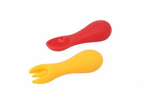 Marcus & Marcus Silicone Palm Grasp Spoon & Fork Set - Marcus