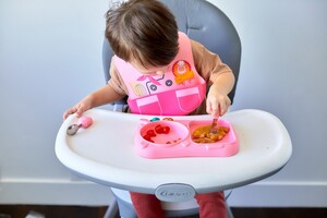Marcus & Marcus Creative Plate Toddler Mealtime Set ( Little Chef) - Pink