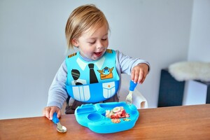 Marcus & Marcus Creativplate Toddler Meal Time Set (Little Pilot) - Lucas