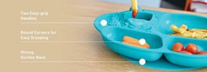 Marcus & Marcus Yummy Dips Suction Divided Plate - Ollie