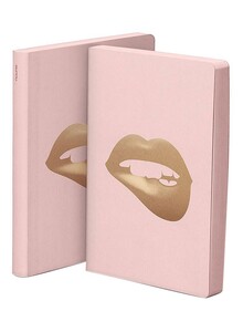 Nuuna Glossy Lips Graphic Notebook Copper/Rose