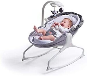 Tiny Love Boho Chic 2-in-1 Rocker, Lightweigth Rocker, Rocking Mode and Stationary Seat, Suitable From Birth, 0-9 kg