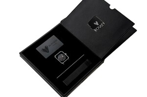 Rovatti UAE Watch Shiny Black with Silver Logo