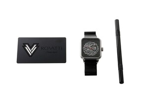 Rovatti UAE Watch Shiny Black with Silver Logo