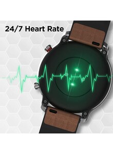 Amazfit GTR GPS Stainless Steel Smartwatch - 47mm Brown