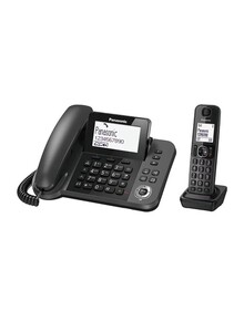 Panasonic DECT Corded And Cordless Phone With Stand Black